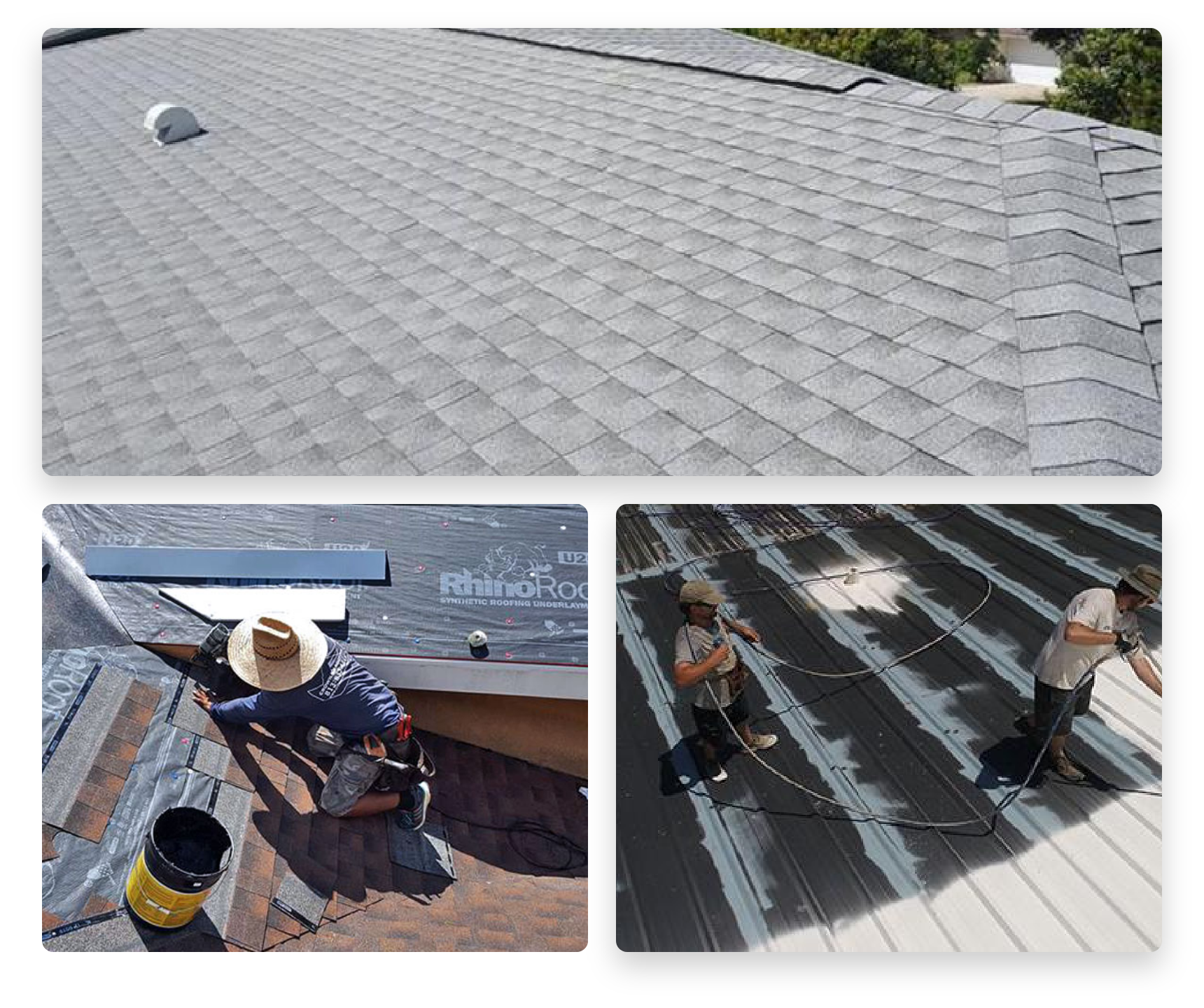 Our roofing contractor providing quality materials and roofing services