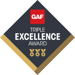Regal Roofing Brandon has GAF Triple Excellence Award